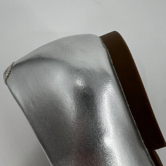 Journee Collection Renzo Ballet Flats in Silver Size 8W MSRP $90 - Picture 11 of 16